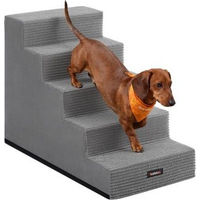 Produktbild von Feandrea Hundetreppe aus grauem Cordstoff XXL Waschbar