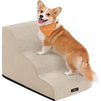 Produktbild von Feandrea Hundetreppe aus Waffelcord mit abnehmbarem waschbarem Bezug wasserdicht und rutschfest