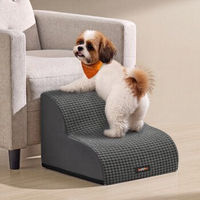 Produktbild von Feandrea Hundetreppe mit Schaumstoff für Hunde und Katzen dunkelgrau M