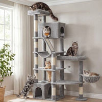 Produktbild von Feandrea Jumbo Kratzbaum für große Katzen in Hellgrau 188,2 cm hoch