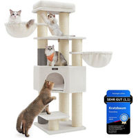 Produktbild von Feandrea Jumbo Kratzbaum für große Katzen mit 160 cm Höhe und stabilen 11 cm Säulen