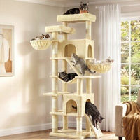 Produktbild von Feandrea Jumbo Kratzbaum für Katzen in Beige mit 206 cm Höhe