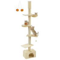 Produktbild von Feandrea Kratzbaum deckenhoch höhenverstellbar XXL beige