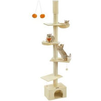 Produktbild von Feandrea Kratzbaum deckenhoch höhenverstellbar beige mit Deckenspanner