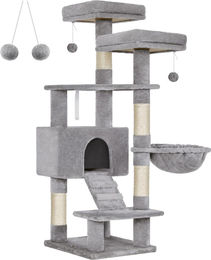 Feandrea Kratzbaum für Katzen 142 cm Grau mit Sisal – Bild 1 von 1