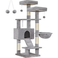 Produktbild von Feandrea Kratzbaum für Katzen 142 cm Grau mit Sisal