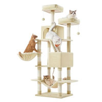 Produktbild von Feandrea Kratzbaum für Katzen Größe L mit 13 Kratzsäulen und 2 Plattformen 165 cm hoch