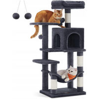 Produktbild von Feandrea Kratzbaum für Katzen mehrstöckig mit Hängematte und Höhle