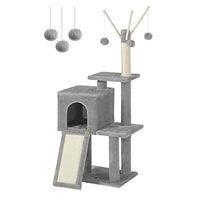 Produktbild von Feandrea Kratzbaum für Katzen mit Höhle und Plattform in Taubengrau 118 cm