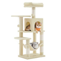 Produktbild von Feandrea Kratzbaum für Katzen mit mehrstöckigem Katzenhaus 112 cm hoch