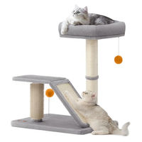 Produktbild von Feandrea Kratzbaum für Katzen mit Rampe und Liegefläche in Grau
