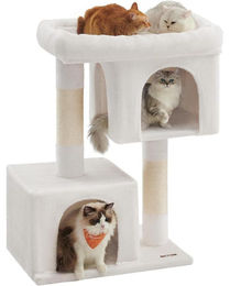 Feandrea Kratzbaum für Katzen PCT614T01 in Cremeweiß 101 cm – Bild 1 von 1