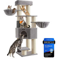 Produktbild von Feandrea Kratzbaum für große Katzen mit Höhle und selbstwärmenden Decken, XL Modell mit Plüsch, 50 x 50 x 160 cm