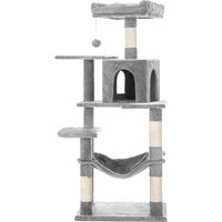 Produktbild von Feandrea Kratzbaum für Katzen in Grau mit Sisal, 143 cm Höhe