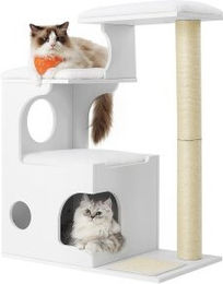 FEANDREA Kratzbaum für Katzen mit Plüschauflagen 86cm – Bild 1 von 8