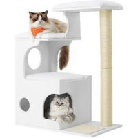 Produktbild von FEANDREA Kratzbaum für Katzen mit Plüschauflagen 86cm