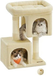 FEANDREA Kratzbaum für Katzen mit Sisalstämmen in Beige 74 cm – Bild 1 von 8