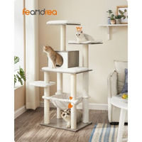 Produktbild von Feandrea Kratzbaum für Katzen modern hellgrau 138cm