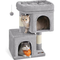 Produktbild von Feandrea Kratzbaum für Kitten klein hellgrau 67 cm mit Sisal