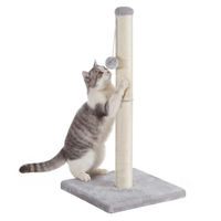 Produktbild von Feandrea Kratzbaum Kratzsäule mit Sisalstamm und Plüschball für Katzen 40 x 40 x 84 cm