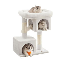 Feandrea Kratzbaum mit Katzenhaus und 2 Katzenhöhlen für Katzen bis 7 kg 84 cm – Bild 1 von 1