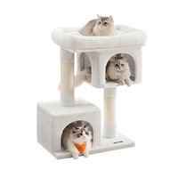 Produktbild von Feandrea Kratzbaum mit Katzenhaus und 2 Katzenhöhlen für Katzen bis 7 kg 84 cm