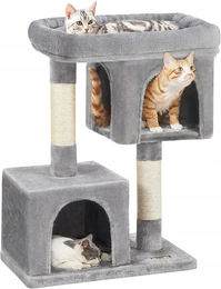 Feandrea Kratzbaum mit Liegeplatz für Katzen Grau 84cm – Bild 1 von 1