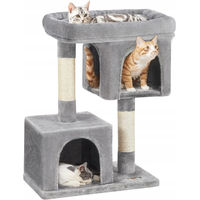 Produktbild von Feandrea Kratzbaum mit Liegeplatz für Katzen Grau 84cm