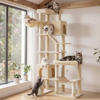 Produktbild von Feandrea Kratzbaum XXL für Katzen mit 6 Ruhebereichen 105 x 45 x 202 cm