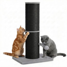 FEANDREA Kratzbaum XXL für Katzen mit Sisal in Schwarz und Grau – Bild 1 von 5