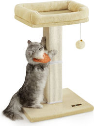 Feandrea Kratzsäule für kleine bis mittelgroße Katzen mit Sisal in Beige, 71 cm – Bild 1 von 2