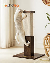 FEANDREA Kratzsäule für Katzen aus Sisal in Braun und Beige 73 cm – Bild 1 von 11
