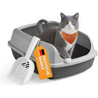 Produktbild von Feandrea Offene Katzentoilette XL in Grau aus Kunststoff mit Schaufel für Katzen aller Altersstufen
