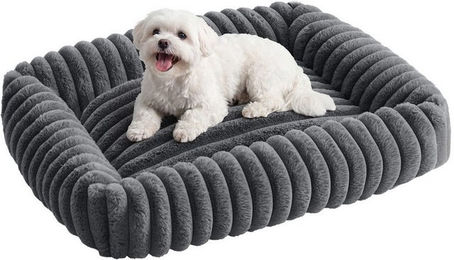 Feandrea Orthopädisches Hundebett in Grau, Waschbare Hundematte mit weicher Polsterung, Mittelgroß, 71 x 55 x 18 cm – Bild 1 von 3
