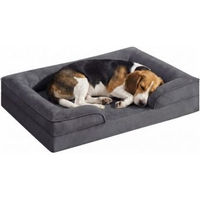 Produktbild von Feandrea Orthopädisches Hundebett mit abnehmbarem Bezug und erhöhten Rändern in Grau