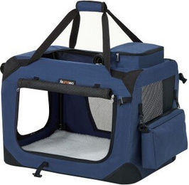 FEANDREA Transportbox aus wasserabweisendem Oxford-Gewebe Dunkelblau Größe M - 60 cm – Bild 1 von 3