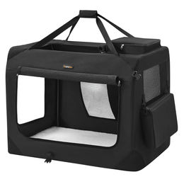 FEANDREA Transportbox für Hunde aus wasserabweisendem Oxford-Gewebe XXL Schwarz – Bild 1 von 10