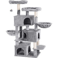 Produktbild von Feandrea XL Kratzbaum für Katzen in Grau mit Sisal und mehreren Ebenen