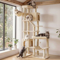 Produktbild von Feandrea XXL Kratzbaum für große Katzen in Beige, 202 cm hoch