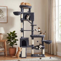 Produktbild von Feandrea XXL Kratzbaum für große Katzen in Dunkelgrau mit 202 cm Höhe und Sisal-Elementen