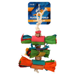 Produktbild von Feather World Candy Play Intelligenzspielzeug für Nymphensittiche und Papageien bunt