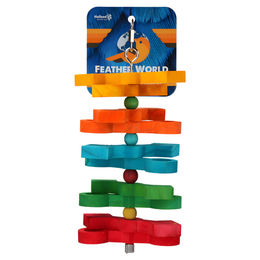 Feather World Intelligenzspielzeug Holz Puzzle & Treat für Papageien und Nymphensittiche bunt – Bild 1 von 3