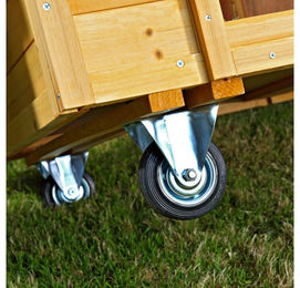 Feel2Home XXL Hühnerstall aus Holz mit abnehmbarem Dach und Eiablage für Geflügel und Kaninchen in Natur Braun – Bild 1 von 1
