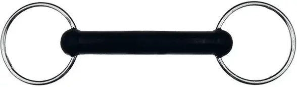 Feeling 2-Ring Gebiss aus Gummi für Pferde Mehrfarbig 135 mm – Bild 1 von 3