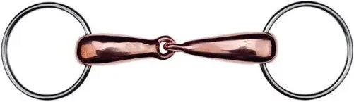 Feeling 2-Ring Gebiss Wassertrense aus Kupfer hohl 13,5 cm Breite – Bild 1 von 2