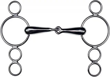 Produktbild von Feeling 4-Ring Gebiss aus Edelstahl in Silber oder Schwarz