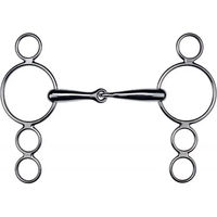 Produktbild von Feeling 4-Ring Gebiss aus Edelstahl in Silber oder Schwarz