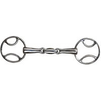 Produktbild von Feeling Anatomic 2-Ring-Pferdegebiss mit Durchzügen aus Edelstahl in Silber