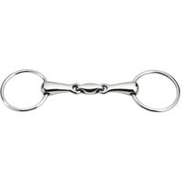 Produktbild von Feeling Anatomic Gebiss mit 2 Ringen aus Edelstahl für Pferde in Silber