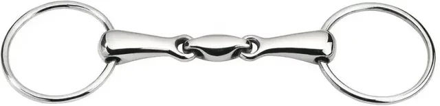 Produktbild von Feeling Anatomic Gebiss mit 2 Ringen aus Edelstahl für Pferde in Silber